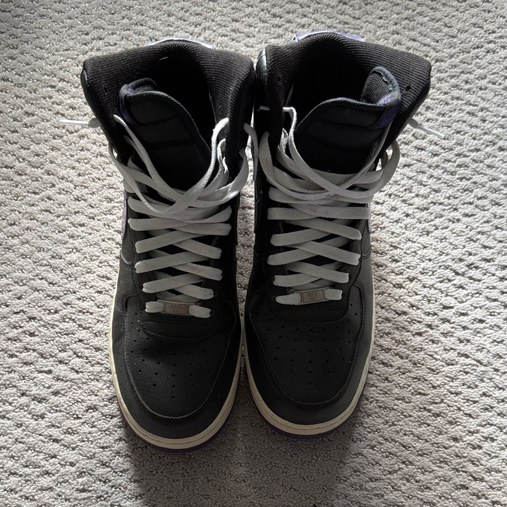 Nike Black and White High-Top Sneakers